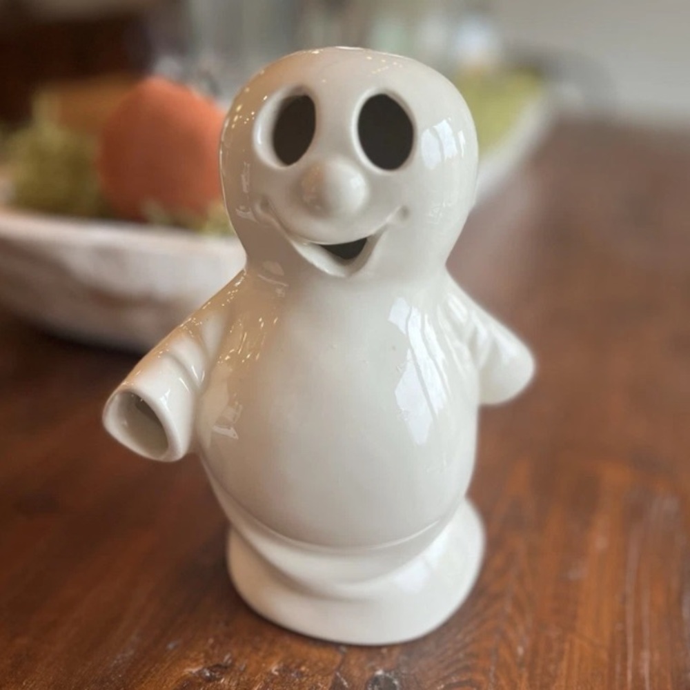 Vintage McCoy Pottery Ghost Tea Light Candle Holder